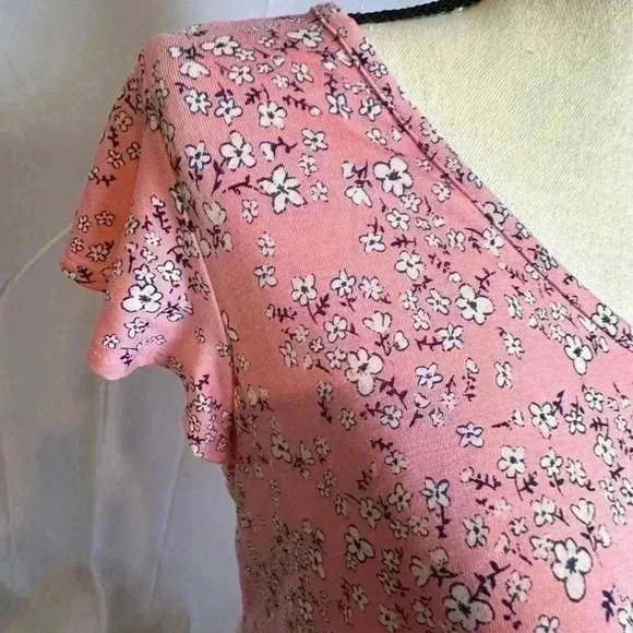 NWT- Style & Co  Antique Peach with Flora Design Summer Dress (Size PL) - Picture 3 of 5
